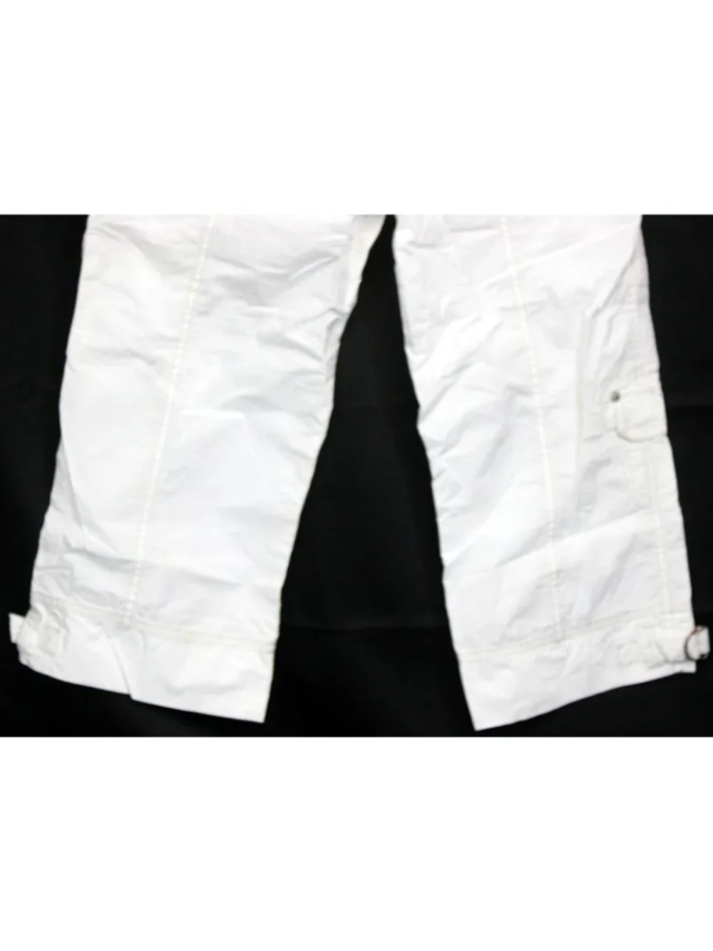 Limited Too White Pants sz 16R Lightweight cotton Summer Cargo Capri Pockets NEW
